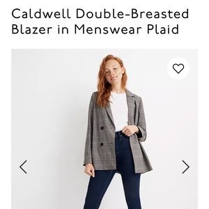 Madewell Caldwell Plaid Blazer